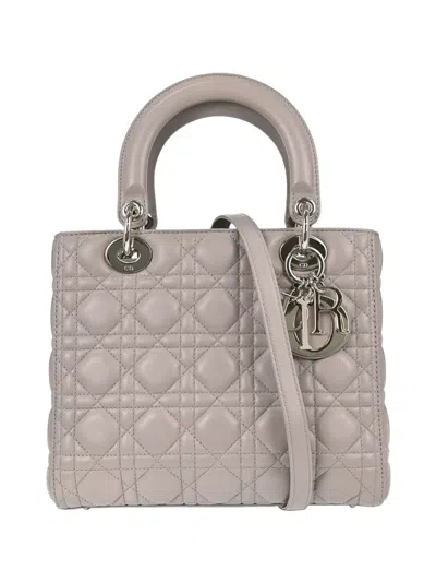 Dior Lady  Cannage Handbag In Purple