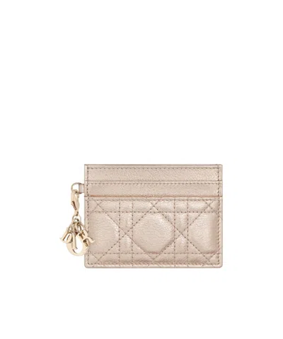 Dior Lady  Freesia Card Holder In Neutral