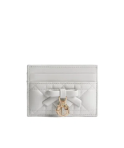Dior Lady  Freesia Card Holder In White