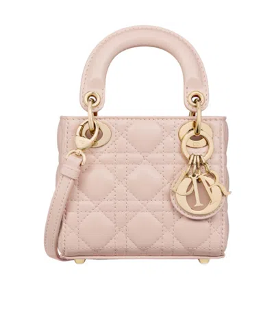 Dior Lady  Miniature Shoulder Bag In Pink