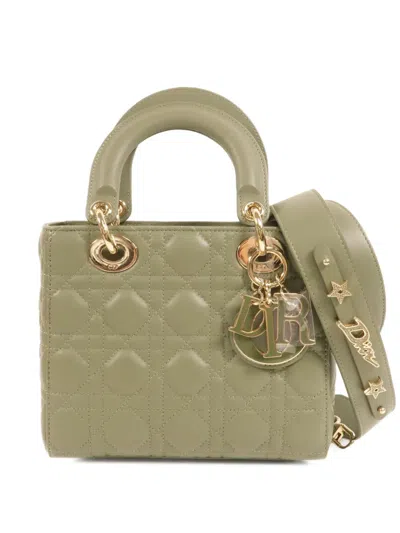 Pre-owned Dior Lady  My Abc Tote Bag In Green