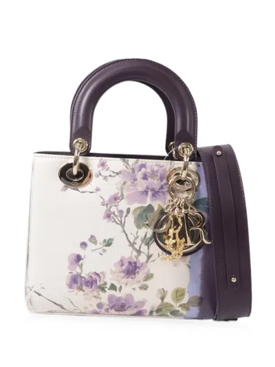 Pre-owned Dior Lady  My Abc Tote Bag In White