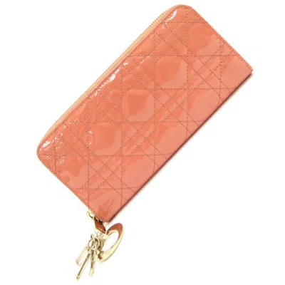 Dior Lady  Orange Leather Wallet  ()