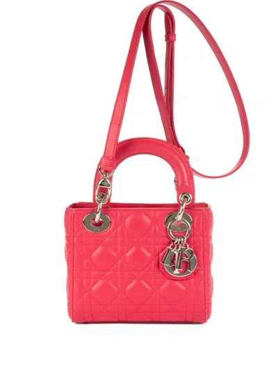 Pre-owned Dior Lady  Quilted Shoulder Bag In Pink