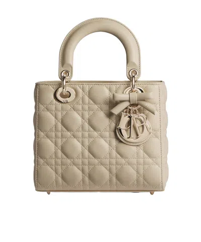 Dior Lady  Shoulder Bag In Neutral