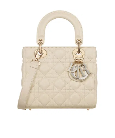Dior Lady  Small Shoulder Bag In Nude