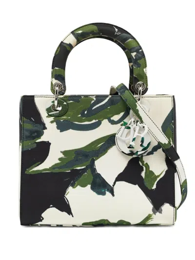 Pre-owned Dior Lady  Tote Bag In Green
