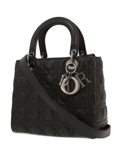 Pre-owned Dior Lady  Tote Bag In Black
