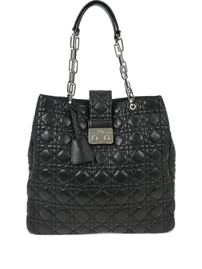 Pre-owned Dior Lady  Tote Bag In Black