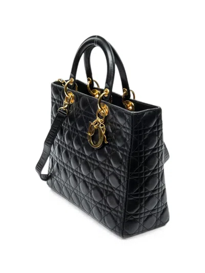 Dior Lady  Tote Bag In Black
