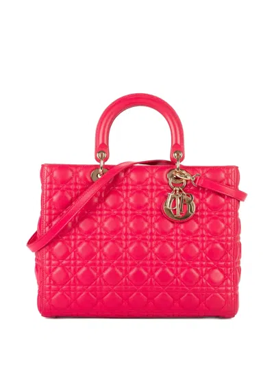 Pre-owned Dior Lady  Tote Bag In Pink