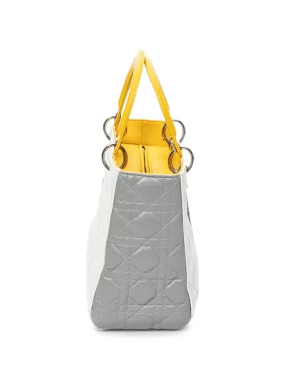 Dior Lady  Tote Bag In White