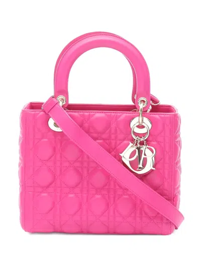Pre-owned Dior Lady  Two-way Handbag In Pink
