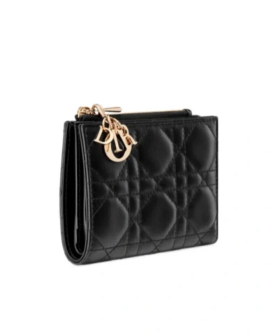 Dior Lady  Wallet In Black