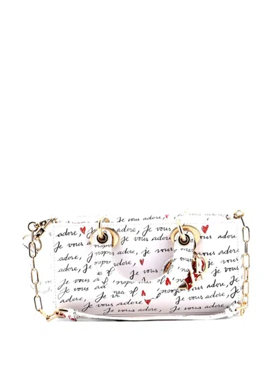 Pre-owned Dior Lady D-joy Bag Printed Leather Small Satchel