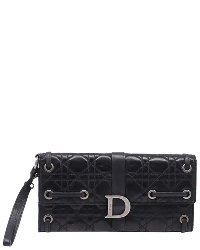 Pre-owned Dior Lady Dragonne Cannage Clutch Bag (authentic Pre-loved)