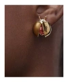 Dior Lady Spark Stud Earrings In Yellow