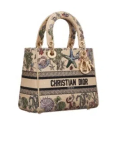 Dior Ladyd-lite Handbag In Nude