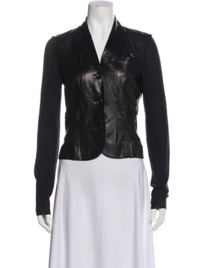 Pre-owned Dior Lamb Leather Jacket In Black