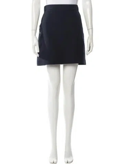 Pre-owned Dior Lambswool Mini Skirt In Multi