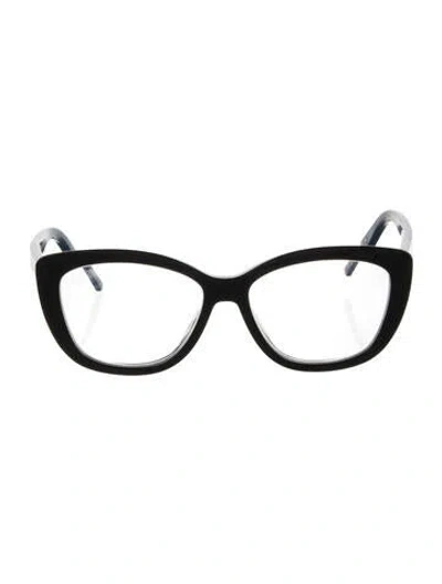 Pre-owned Dior Laparisienneo Cat-eye Eyeglasses In Black