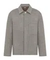 Dior Lapel Long-sleeved Casual Jacket In Gray