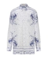 Dior Lapel Long-sleeved Shirt In White