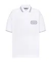 Dior Lapel Short-sleeved Polo Shirt In White