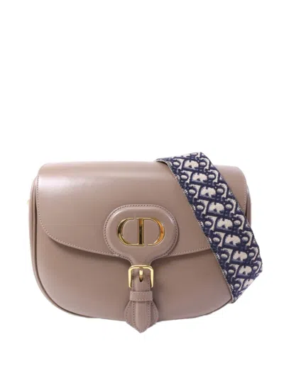 Pre-owned Dior Large Bobby Crossbody Bag In Neutral