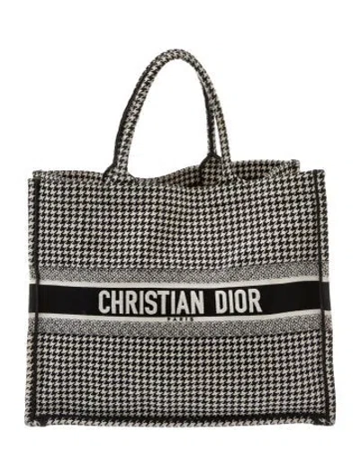 Pre-owned Dior Large Book Tote In Black