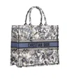 Dior Large Book Tote Handbag In Gray
