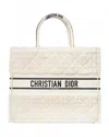 Dior Large Book Tote In Ecru Cannage Sheepskin In Neutral