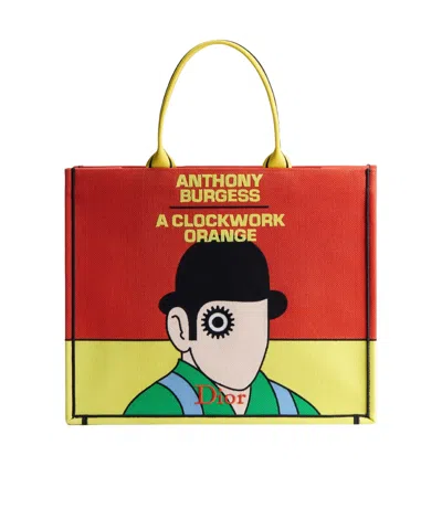 Dior Large  Book Tote In Red
