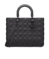 Dior Large Lady  Bag In Black