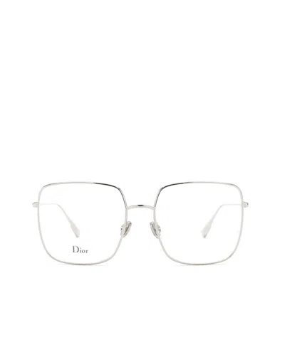 Dior Large Square Metal Flat Mirror In White
