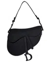 Dior Large Ultra-matte Saddle Bag Black In Black