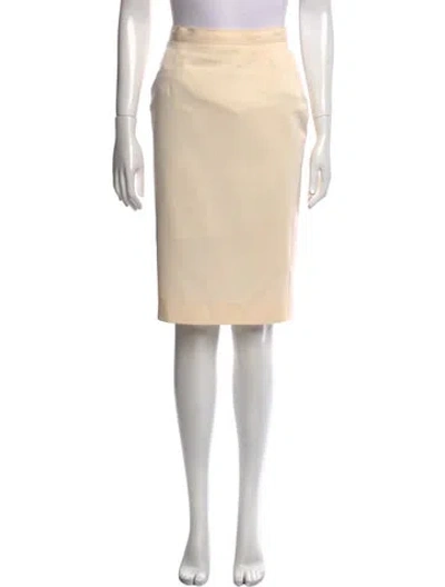 Pre-owned Dior Late 1980's - Early 1990's Knee-length Skirt In Neutral