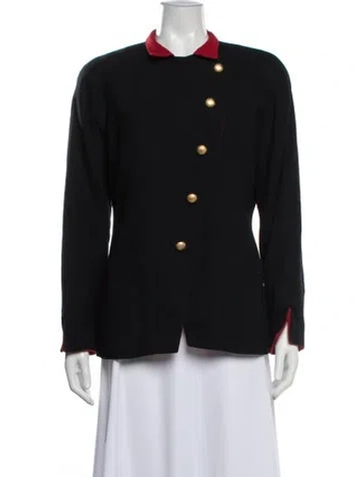 Pre-owned Dior Late 1980's - Early 1990's Wool Blazer In Blue