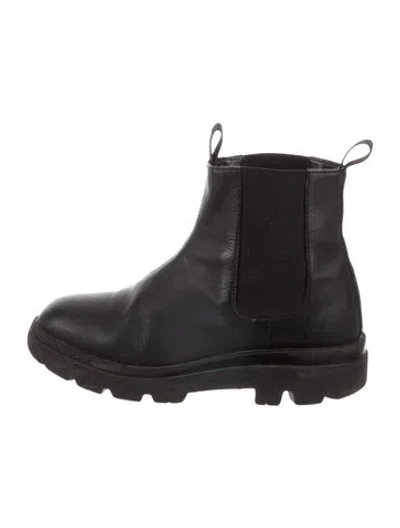 Pre-owned Dior Kids' Leather Ankle Boots In Black