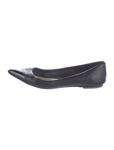 Pre-owned Dior Leather Ballet Flats In Blue