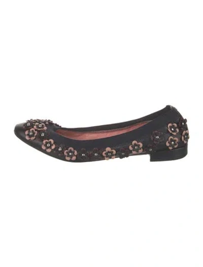 Pre-owned Dior Leather Ballet Flats In Blue