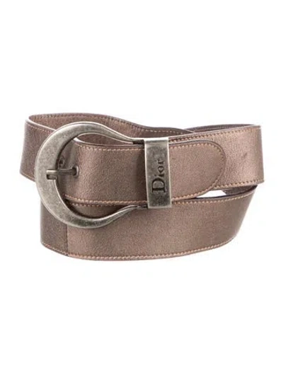 Pre-owned Dior Leather Belt
