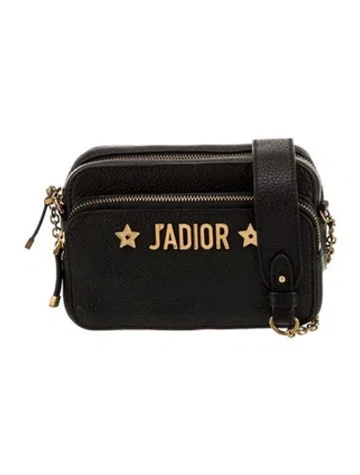 Pre-owned Dior Leather Belt Bag In Black