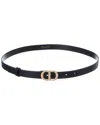 Dior Leather Belt In Black