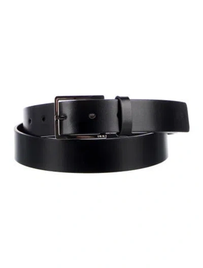 Pre-owned Dior Leather Belt In Black