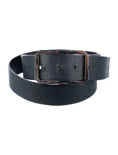 Pre-owned Dior Leather Belt In Blue