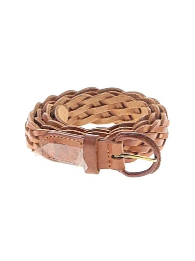 Pre-owned Dior Leather Belt In Brown