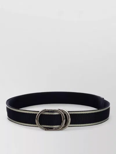 Dior Leather Belt Contrast Stitching Detail Design In Black
