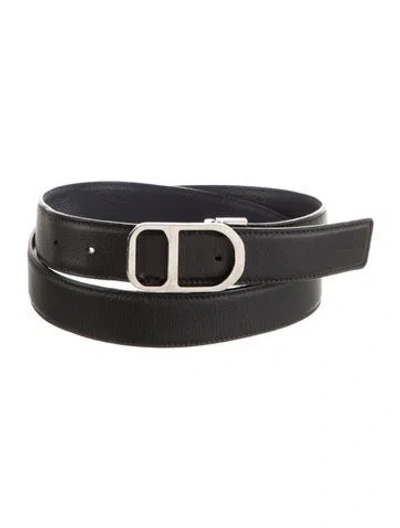 Pre-owned Dior Leather Belt Kit In Black