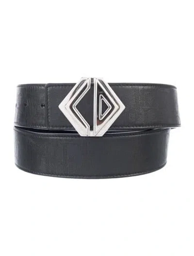 Pre-owned Dior Leather Belt Kit In Black